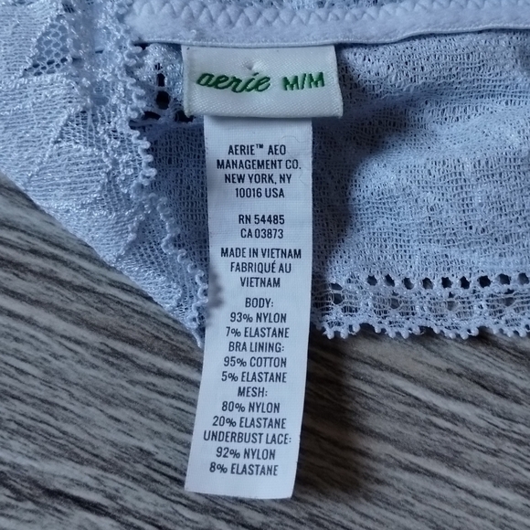 Aerie Bralette Bundle Blue Pink Size Medium - Picture 4 of 7